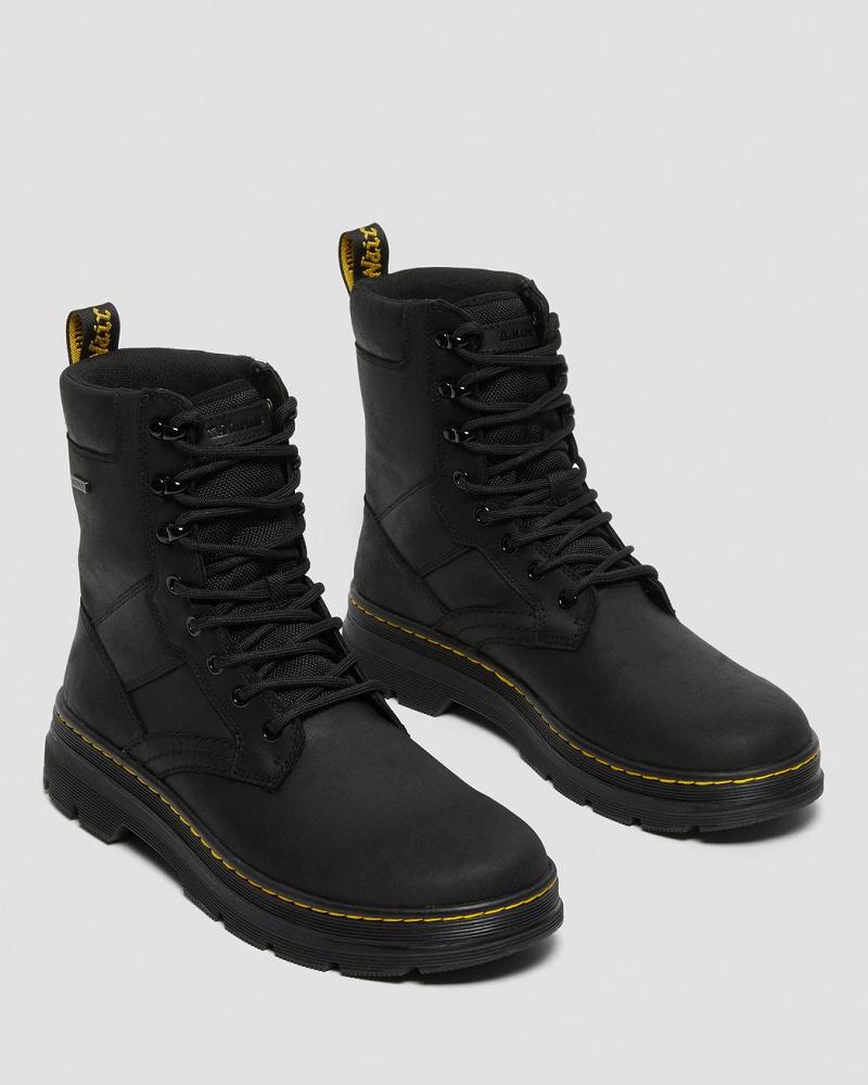 Dr Martens Iowa Waterdichte Poly Enkellaars Heren Zwart | NL 359KOR